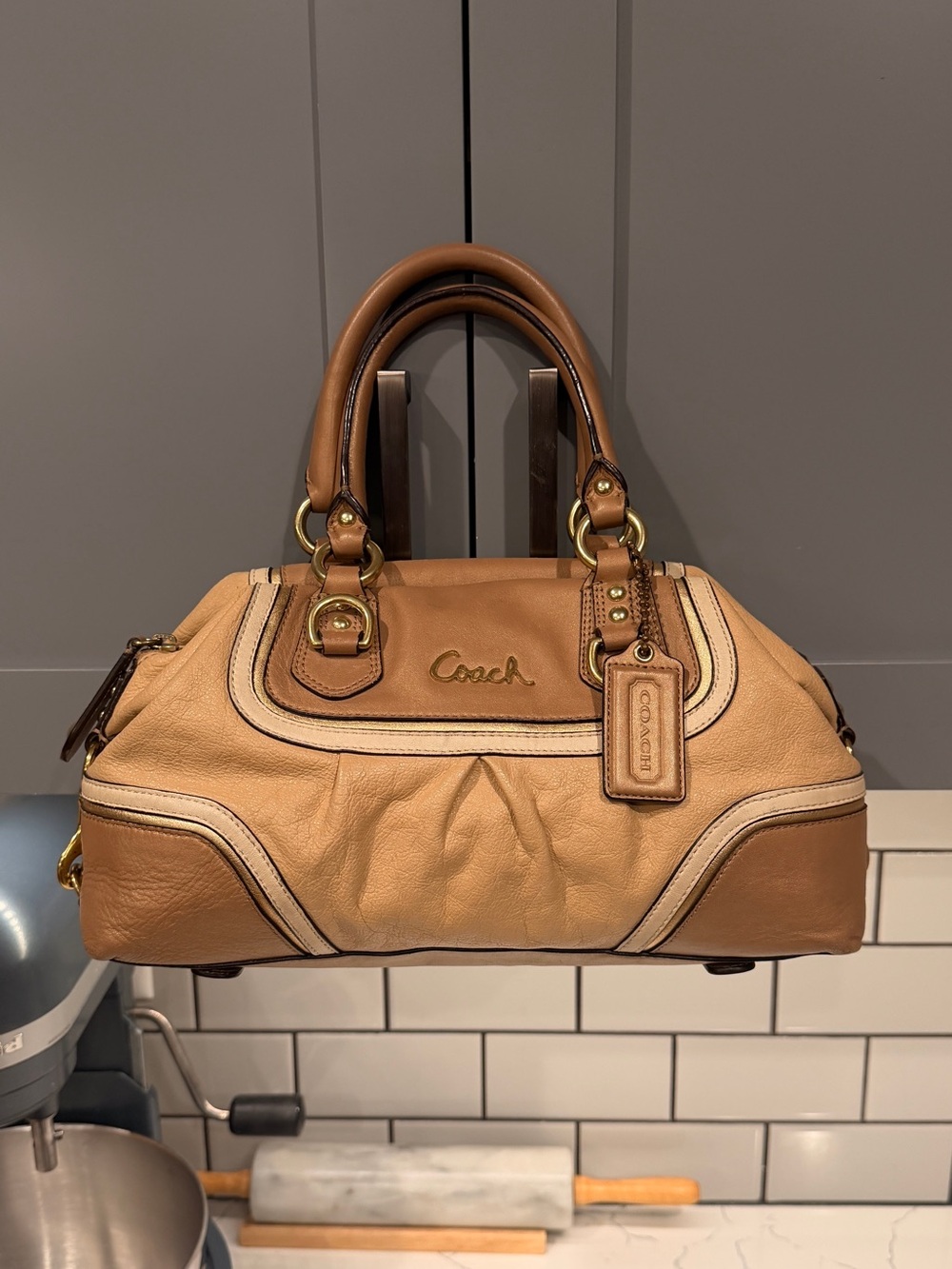 Coach 2012 Ashley Leather Spectator Satchel